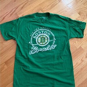 Old Time Hockey Boston Bruins Green Short Sleeve Tee